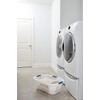 Rubbermaid Large Hip-Hugger Laundry Basket/Hamper, 1.5-Bushel, White, Stackable Storage Bin/Organizer