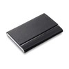 Philippi Slim Leather Business Card Wallet, Stainless Steel, 0.9 CM