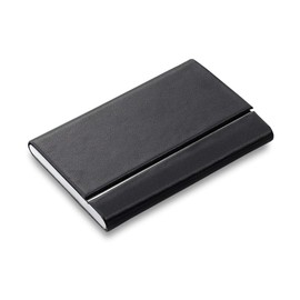 Philippi Slim Leather Business Card Wallet, Stainless Steel, 0.9 CM (H)