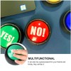 STOBOK Talking Buttons 2Pcs Yes Button and No Button with