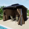 BPS 12' x 14' Gazebo Curtain Privacy 4-Panel Sidewall Outdoor