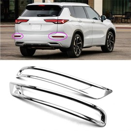 HIGH FLYING for Mitsubishi Outlander 2022 2023 2024 Car Exterior Accessories Rear Fog Light ABS Chrome 2pcs