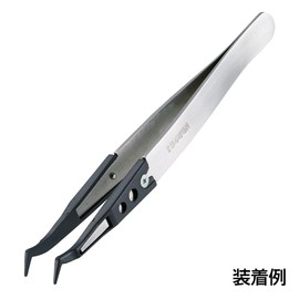 Hozan P-642S-1 ESD Chip Replacement Tip Tweezer Replacement Part, Tip Width 0.04 inch (1.0 mm), Bent Tip Type