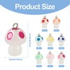 Sparkeads 32Pcs Glow In The Dark Mushroom Charms For Jewelry