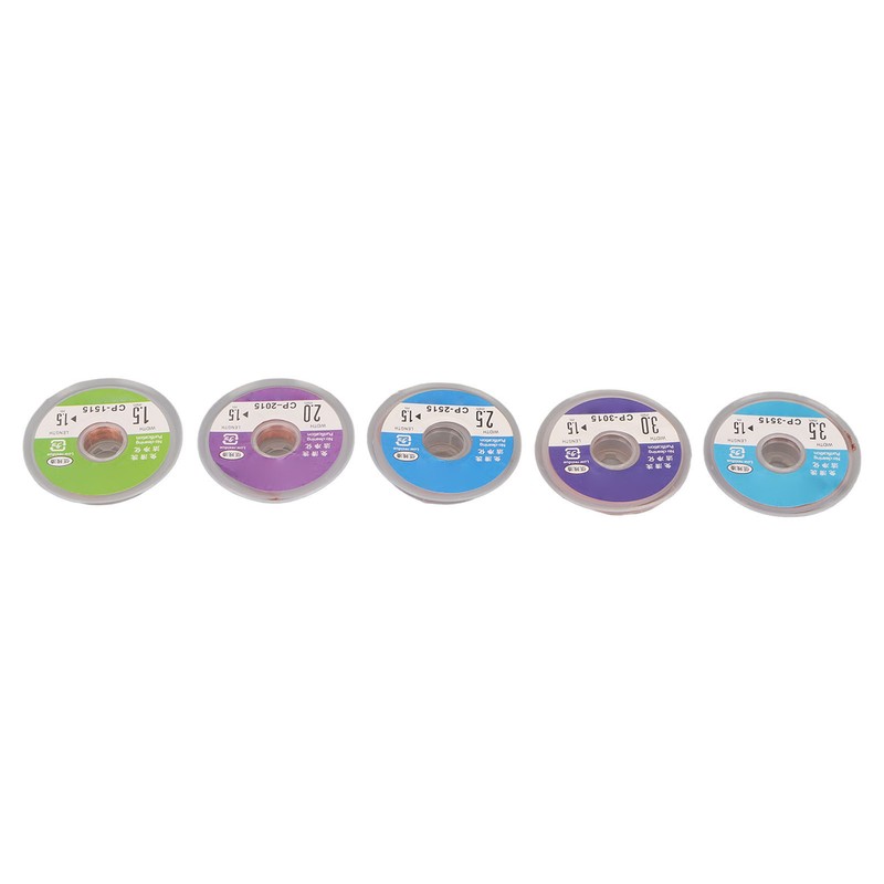 5 Pcs Solder Wick Set 1.5mm 2mm 2.5mm 3mm 3.5mm