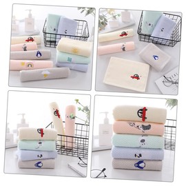 IWOWHERO Soft Cotton Face Towels for Kids 5 Pack Absorbent Hand Towels Children Washcloths Soft Comfortable Perfect for Face Washing