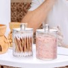 Dasing Pack of 2 Acrylic Qtip Holder, Container Organiser, Cotton