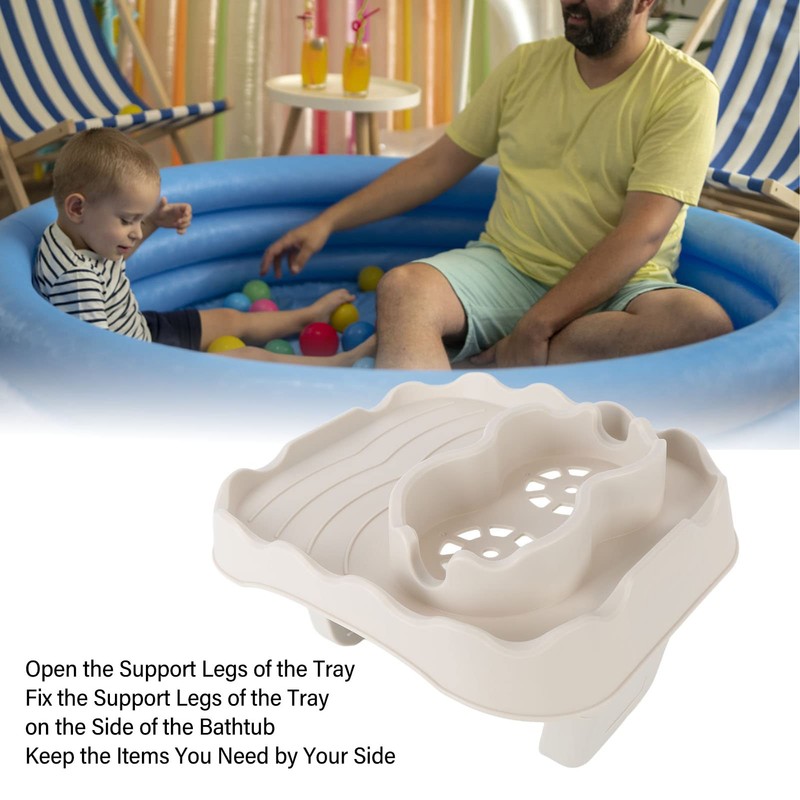 Hot Tub Table Tray with Cup Holders, Nonslip Drink Caddy,