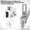 Tandefio 6 Sets Roof Clamp for Standing Metal Roof Standing