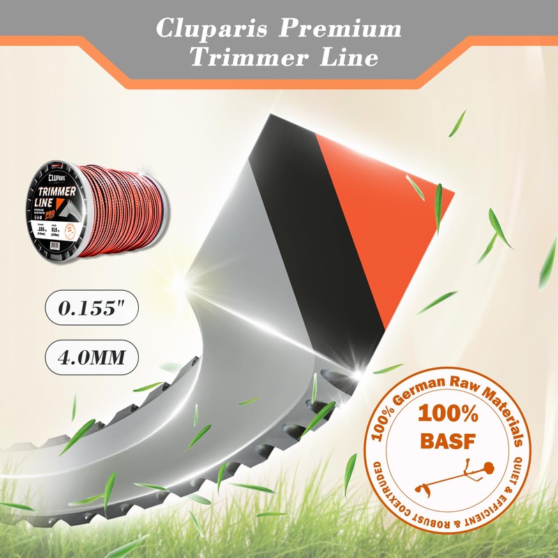 Cluparis 155 Sawtooth Trimmer line Heavy Duty for Push String
