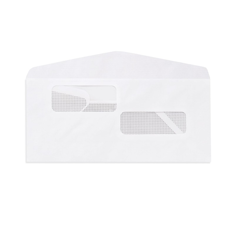 Blue Summit #10 Double Window Security Envelopes for ADP Payroll
