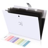 SKYDUE 5 Pocket Expanding File Folder, Letter Size Portable Accordion
