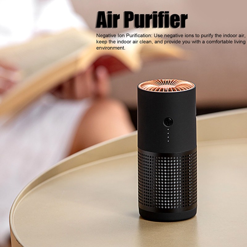 USB Air Purifier Mini Desktop Negative Ion Odor Removal Purifier