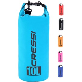 Cressi Unisex Adult Dry Bag, Waterproof Bag with Long Adjustable Shoulder Strap, for Diving, Boating, Kayaking, Fishing, Rafting, Swimming, Camping and Snowboarding