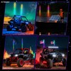 2pcs 4FT UTV Whip Lights for Side by Side, Spiral