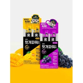 Guangdong Hutgae Power Stick Hangover Relief Jelly Grape Flavor 50 Pieces + Mango Flavor 50 Pieces / 광동 헛개파워 스틱 숙취해소 젤리 포도맛 50개입 + 망고맛 50개입