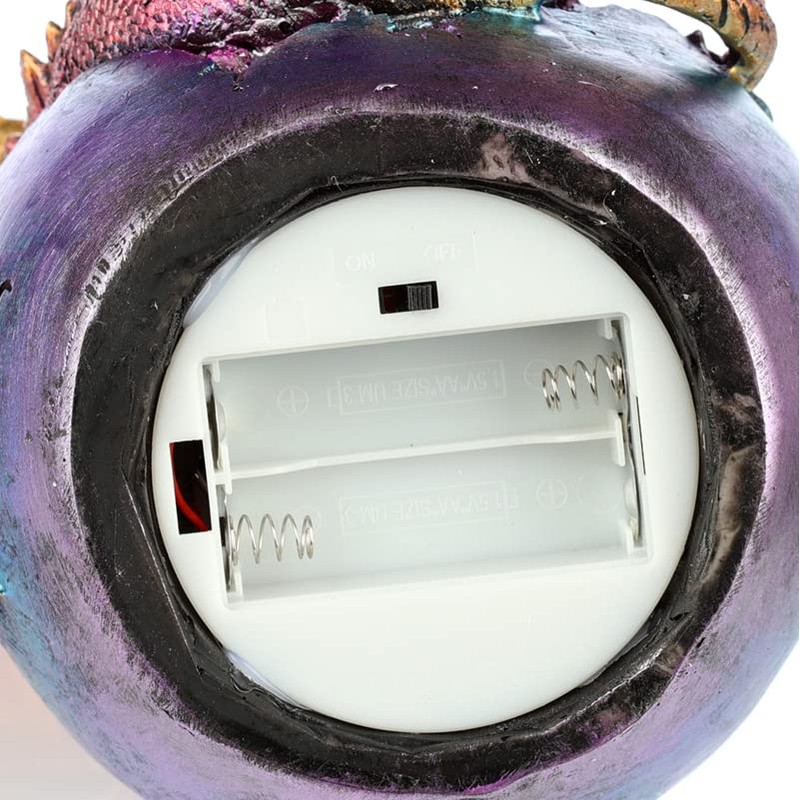 Puckator DRG503 Dark Legends LED Geode Fire Dragon Egg