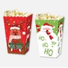 Dusenly 12pcs Christmas Popcorn Boxes Red Green Merry Christmas Party
