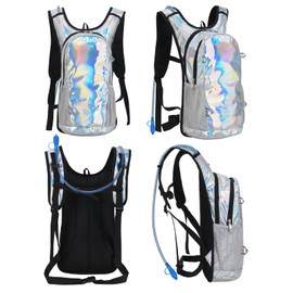 Roptat Hydration Backpack Pack with 2L Hydration Bladder - Lightweight Water Backpack Water Pouch for Women Men Running Riding Biking Music Festival