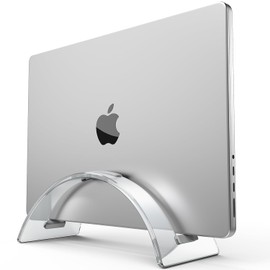 Yikola Acrylic Vertical Laptop Stand - Space-Saving Organizer