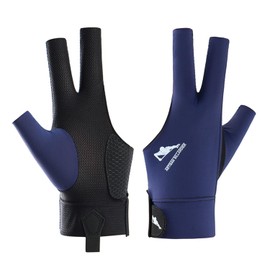 Snooker Gloves, Billiard Billiard Gloves, Billiard Pool Cue Glove, Non-Slip Pool Gloves, Adjustable Pool Gloves, Suitable for Pool Games, Snooker (Left Hand) (BAU, Left Hand)