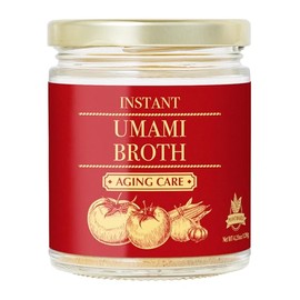 Instant Umami Broth Powder Aging Care 4.23oz (120g) by Aki Foods Japan – Natural Kombu & Vegetable Broth | No MSG, No Artificial Additives, Plant-Based Soup Stock | Product of Japan