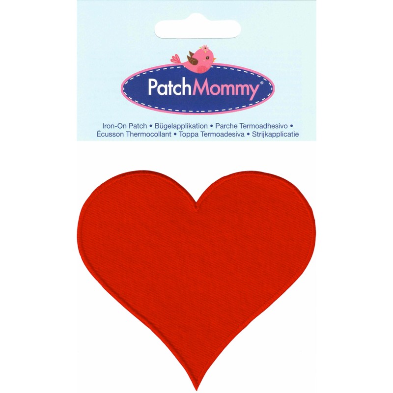 PatchMommy Heart Patch Appliqué for Iron-On Clothes Jeans Jackets Children