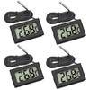 LCD Digital Thermometer, Temperature Monitor, Waterproof Temperature Probe, Refrigerator, Fish