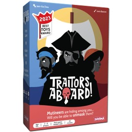 Traitors Aboard - Award Winning Secret Identity Party Game - Fun, Strategy and Betrayal | Easy to Learn, 15-Minute Round | Popular Games for 3-8 Players | Family Card Game - Ages 10+