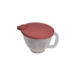 TUPPERWARE Baking Measuring Cup Candy D217 Mixing Cup Mixing Bowl with Lid (Salmon 1.0 Litres)
