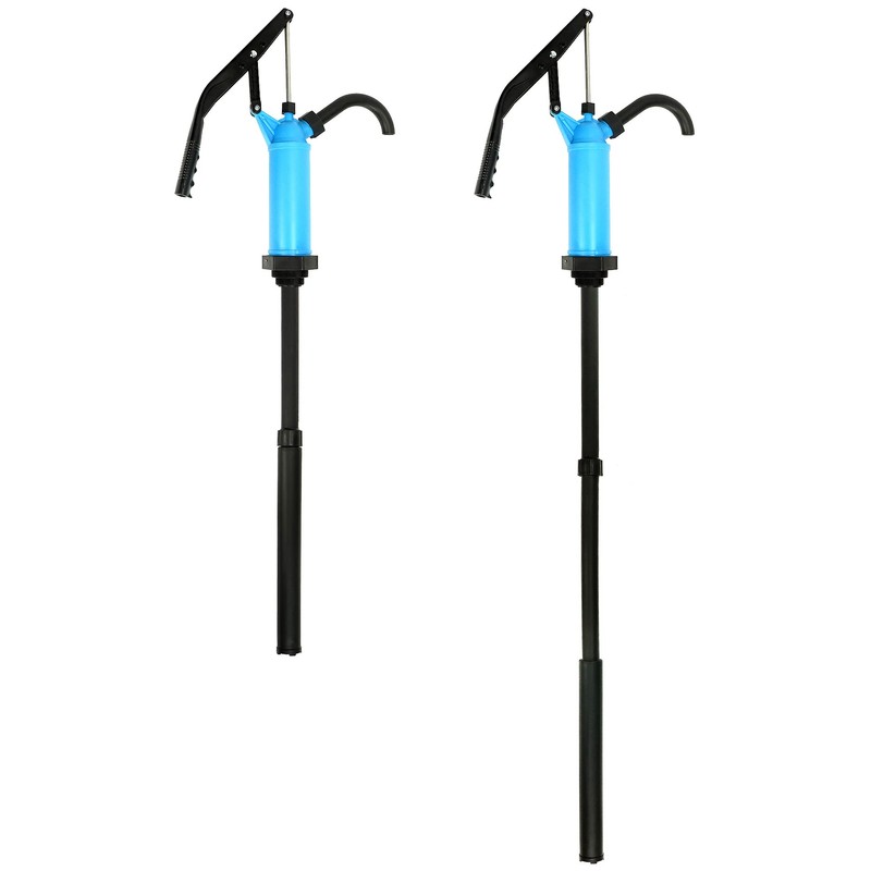 QWORK Hand Pump, Siphon Pump, 2 Pack, Fluid Transfer Pump,