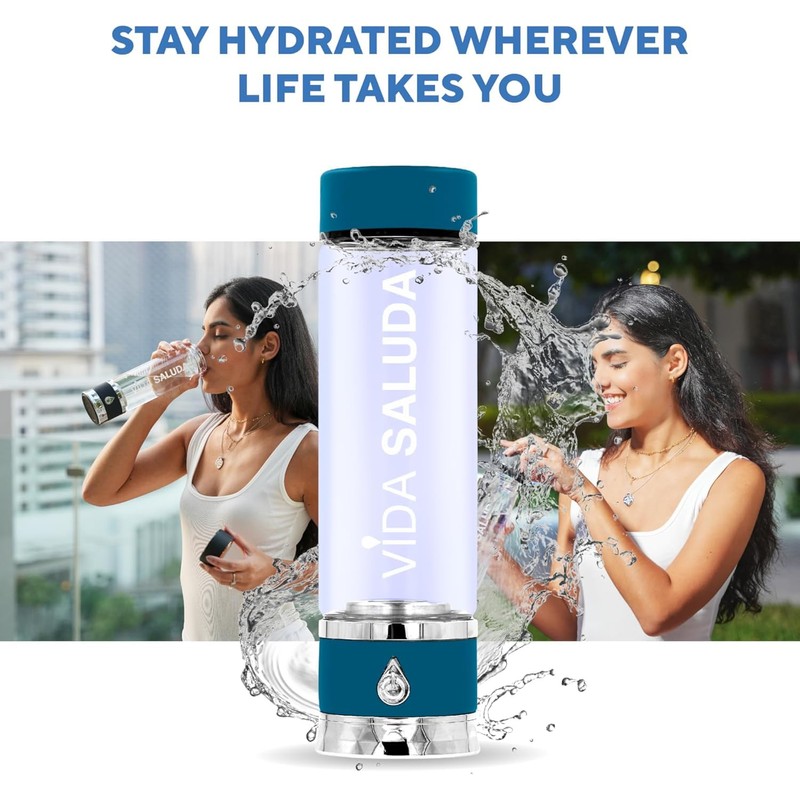 500ml (17oz) Premium Portable Hydrogen Water Bottle Generator –Under 3