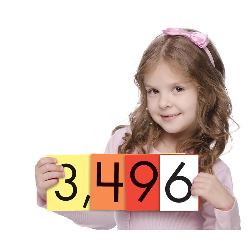 Sensational Math - 4-Value Whole Numbers Place Value Cards Set