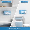 Wall-Mounted Glove Box Holder: White Organizer for Lab, Kitchen, Bathroom