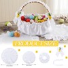 6 Pcs Orthodox Easter Basket Covers Kit 1 White Lace