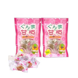 Akagi Foods Gunma Sweet Plum 2.8 oz (80 g) (Japan-made Plum Plum/Exquisite Balance of Sweet and Salty! Sweet and Sour Plum Plum from Gunma Ome) Individually Packaged, Uncolored, Original Cleaning
