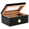 Orleans Group Bally Humidor, Black, 100 Count
