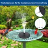 Bird Bath with Solar Fountain, 24 Inch Height Green Birdbath