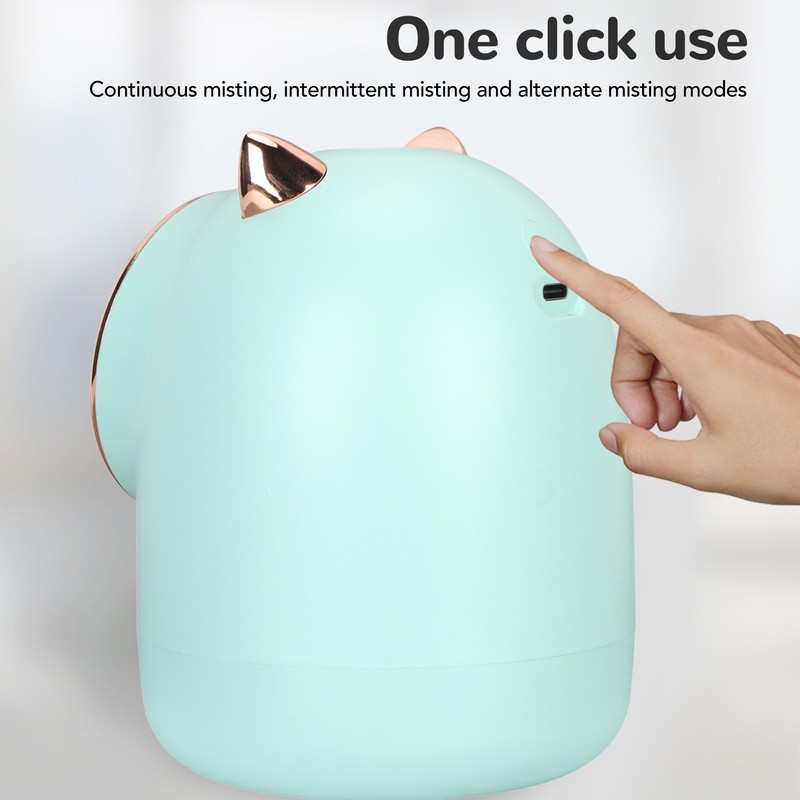 Humidifier Aroma Diffuser Cat Shape 400ml Capacity Timing Humidifier Home