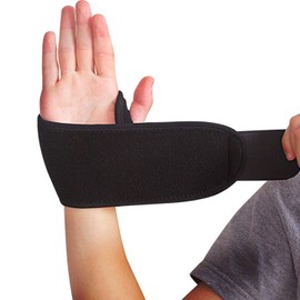 1 Pair Wrist Wraps with Thumb Eye and Velcro for Wrist Stabilization