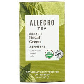 Allegro Tea, Organic Decaf Green Tea Bags, 20 ct