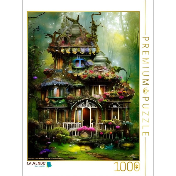 CALVENDO Puzzle Forest Villa | 1000 Pieces Size 19" x