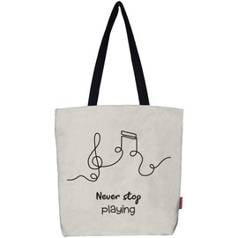 hello-bags Women's B-003-Neverstop Tote Bag, Ecru, Ecru