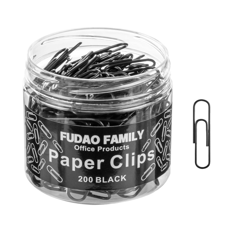 Clips de papel pequeos, 2,8 cm, 200 clips de papel