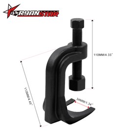 RYANSTAR RACING 25112 Ball Joint Removal Tool,Ball Joint Separator,Adjustable Ball Joint Puller Extending Up to 2 3/8 Inches for Cars Trucks, and SUVs