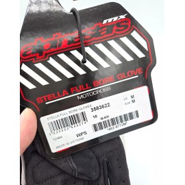 Alpinestars MX Stella Full Bore Gloves Women's Bike MEDIUM LARGE X-LARGE BLACK - M