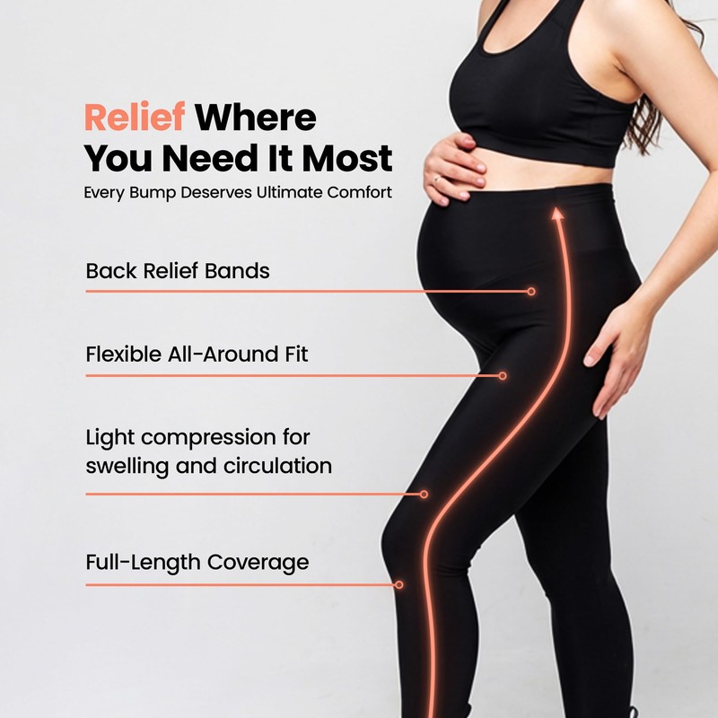 Maternity Leggings for Women Over the Belly Support – Ultra