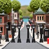 aoukoslt 10PCS Mini Street Light Model Railway Train Lamp Miniature