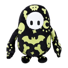 FALL GUYS Ultimate Knockout Small 8" Collectible Plush Toy - Glow in The Dark Spooky Doodles