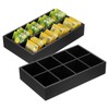 sourcing map Tea Bag Organizer, 8 Compartments Pine Wood Tea